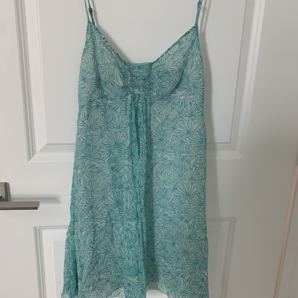 Juicy Couture Turquoise Floral Mini Dress